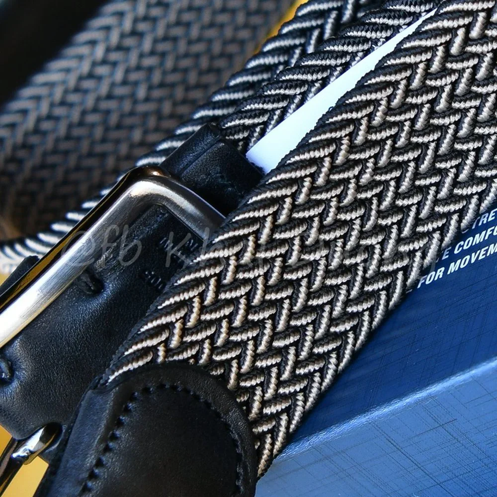 Men Stretch Tommy‎ Bahama Belt Black/Khaki